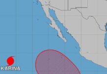 California vigila perturbación tropical que podría influir en la costa durante el fin de semana del Labor Day.