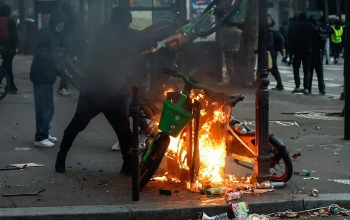 Disturbios Francia .
