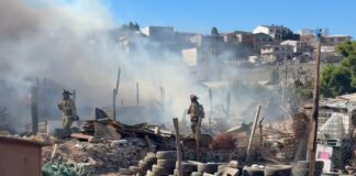 Incendio en vivienda de la colonia Los Reyes dejó un hombre con quemaduras leves.