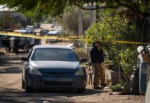 Ataque armado en Tecate deja tres muertos y una mujer herida.